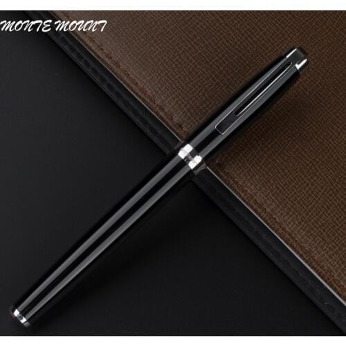 MONTE MOUNT Luxury black roller ball pen office school supplies Hot sale Blance brand pen Gift