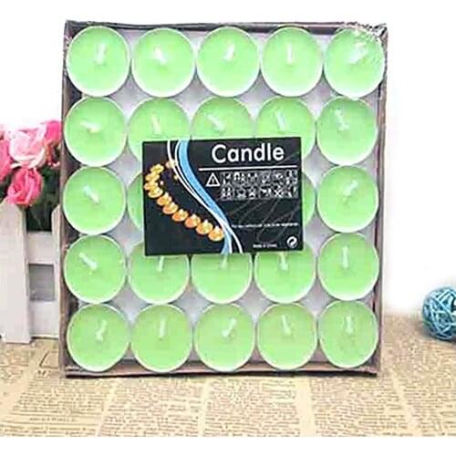 50 Li Green Tea Light Candle candles and scents свечи и ароматы velas y aromas