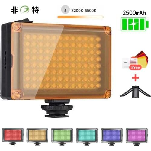 LED light for Video Light on-Camera External Battery Lamp for DSLR Camera Vlog Fill Light Photography Studio Light Accessories
