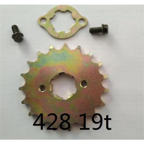 GY6-B2 150CC 200CC moto sprocket 19T 25mm 428 cfmoto jinling atv parts rzr linhai 400 400cc yfz 350 accessories polaris pieces
