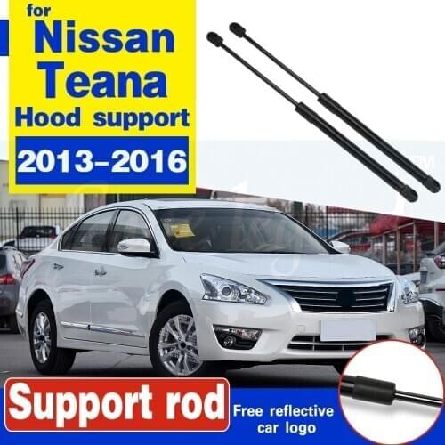 1Pair Auto Hood Lift Supports Shocks Gas Struts Sedan For Nissan Teana 2013-2016 Damper Hood Struts Support rod Shock Bracket