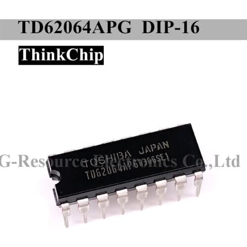 10pcs) TD62064APG DIP-16 TD62064 TD62064A TD62064AP DIP16 High-Current Darlington Sink Driver 100% New Original