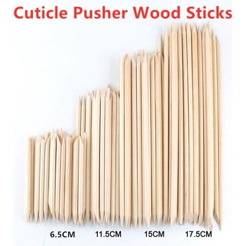 4 Different Sizes Orange Wood Sticks For Cuticle Pusher Cuticle Remove Tool Forks For Nails Manicures Art Tools