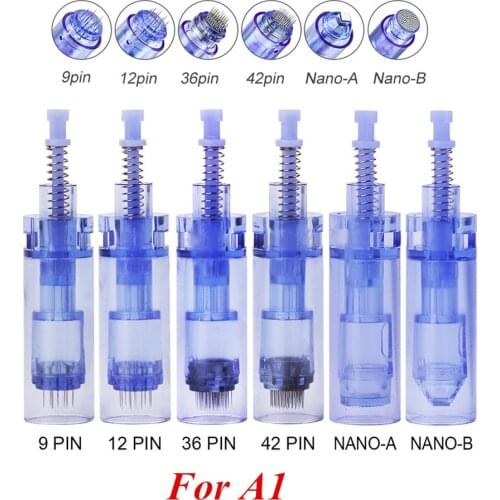 50pcs For Derma Pen Needle A1 Microneedling Cartridge Micro Needle Dr. Pen Tattoo Nano Cartridge Needles For Beauty Pen Meso