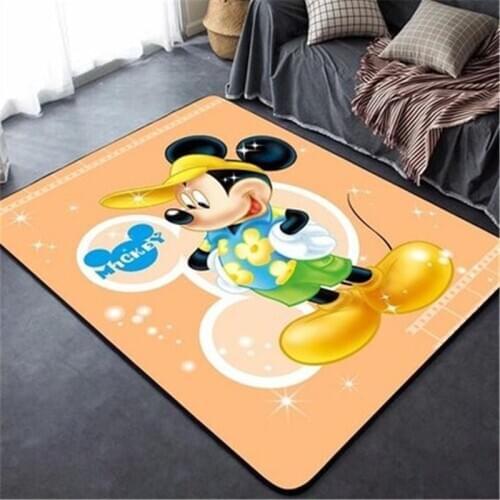 80x160CM Mickey Kids Play Mat Carpet for Living Room Floor Mat Bedside Hallway Doormat Bedroom Carpet Home Decoration