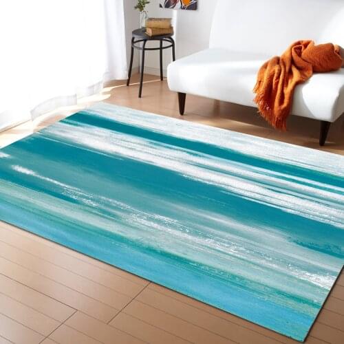 Abstract Cyan Turquoise Texture Carpets for Living Room Bedroom Decoration Teenager Rug Home Kitchen Floor Mat