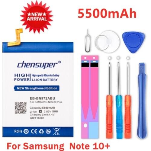 5500mAh EB-BN972ABU Battery For Samsung GALAXY Note 10+ Note10Plus Note 10 Note10+ Plus SM-N975F SM-N975DS Mobile Phone Battery