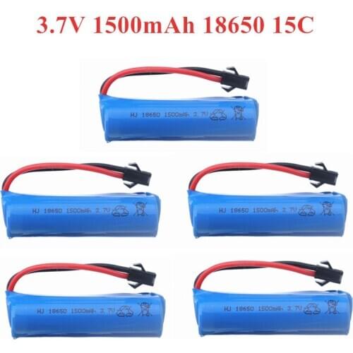 3.7V 1500mAh 18650 rechargeable Battery For RC TOYS helicopter Airplanes car Baot Tank Gun Truck Train Motorcycles 3.7v Battery
