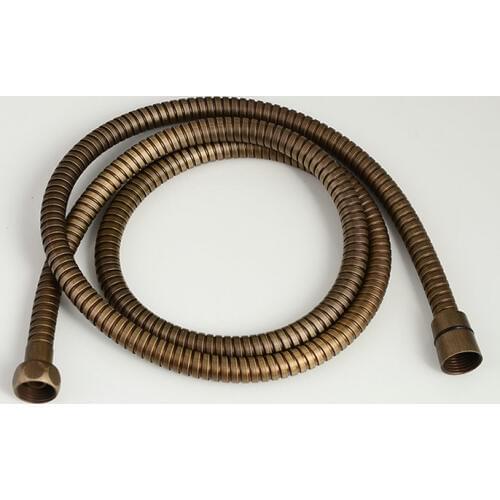 Free ship Antique bronze Stainless Steel 1/2 Inch Bath Shower Flexible Hose Pipe Fitting Bathroom Product 1.5m=59" Length