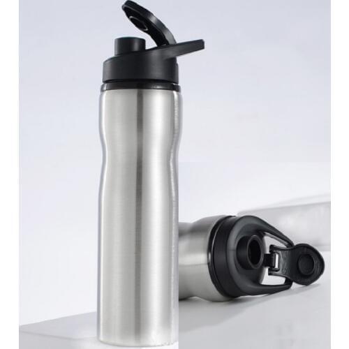 304 water bottle 750ml no Thermal stainless steel sport drink bottle hiking Bicycle drinking bottles climbing mug cup