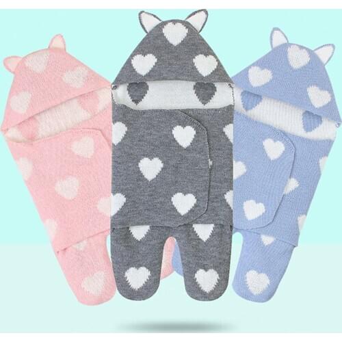 Newborn Baby Warm Sleepsack Baby Cute Outfit Wrap Blankets Sleeping Bag Stroller Envelope Sleep Sack Swaddle Infant Unisex