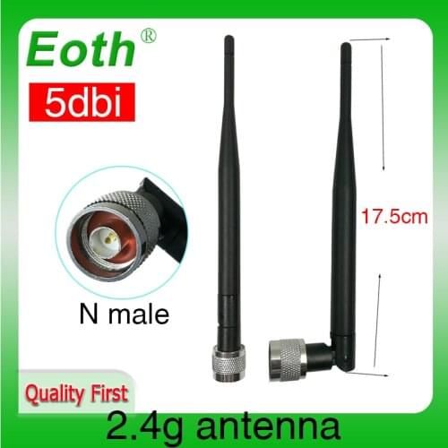 2.4GHz 5dBi Omni WIFI Antenna N male for Wireless Router 45cm wifi antenna connector 5 dbi