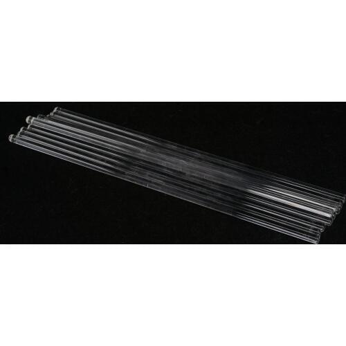 LOT10 6x200mm Lab Glass Stirring Rods Borosilicate High Resistant Stirrer