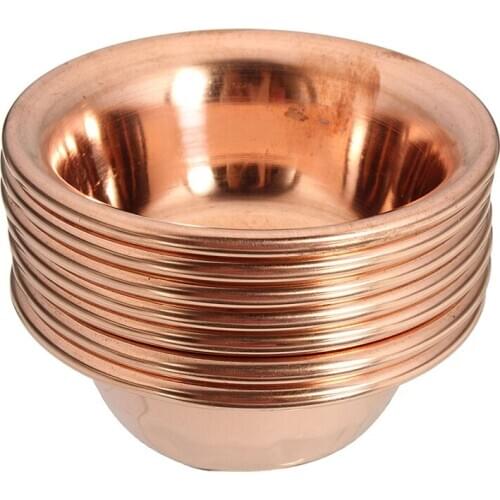 Simple 7 pieces/set of Tibetan Buddhist offerings water bowl sacred copper ritual container bowl decoration craft 7x3cm