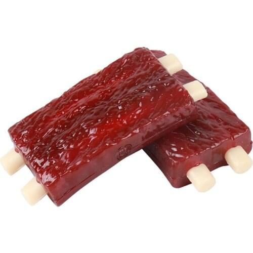 Pet Simulation Rubber dog Spareribs Molar Toys Molar Sticks Wear-resistant Bite-resistant Dog Cat Accessories Pet Supplies Puppy