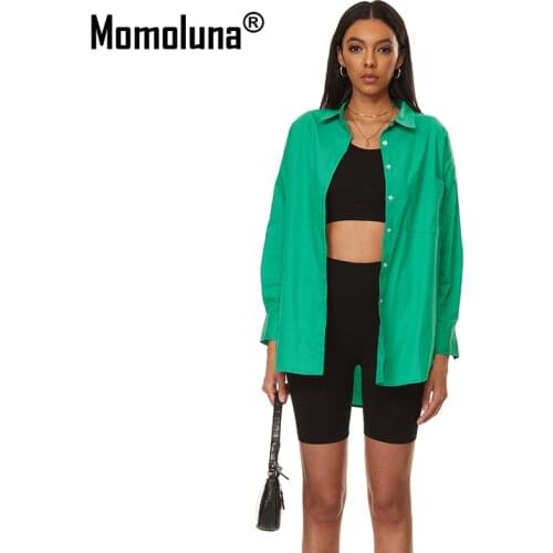 Momoluna Women's Oversized Shirts