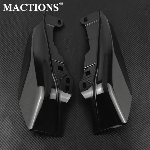 Motorcycle Gloss Black Mid-Frame Air Heat Deflector Fit For Harley Touring Electra Glide Street Road Glide CVO 2017 2018 2019