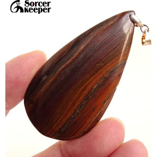 Mens Fashion Jewelry Natural African Lron Tigers Eye Pendant Necklace Hawks Eye Gem Timeless Gift For Boyfriend BS910