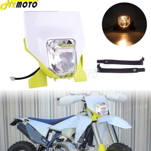 Motocross Enduro Headlight Headlamp Dual Sport Head Light Mask For Hus FC 250/350/450 FX 350/450 TE/FE 125-501 TX 300 2016-2021