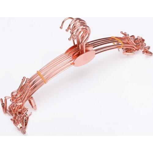 100pcs 28cm new metal hanger is used for pants, underwear, clothes, socks hanger display laundry accessories