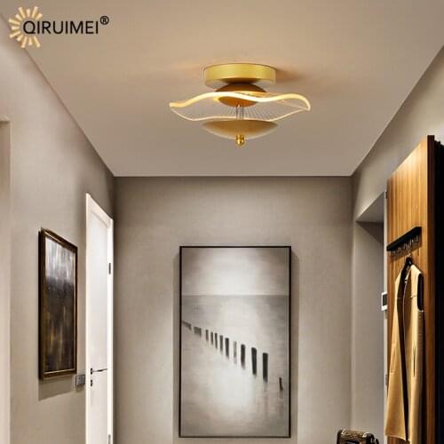 Home Deco New Modern LED Chandeliers Lights Indoor Lighting For Living Kid Room Child Bedroom Corridor Aisle Black Gold Fixtures