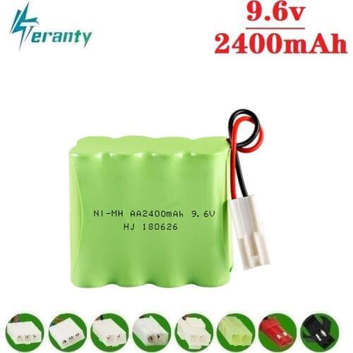 X Model ) 9.6v 2400mah NiMH Battery For Rc toy Car Tanks Trains Robot Boat Gun Ni-MH AA 700mah 9.6v Rechargeable Battery 1Pcs