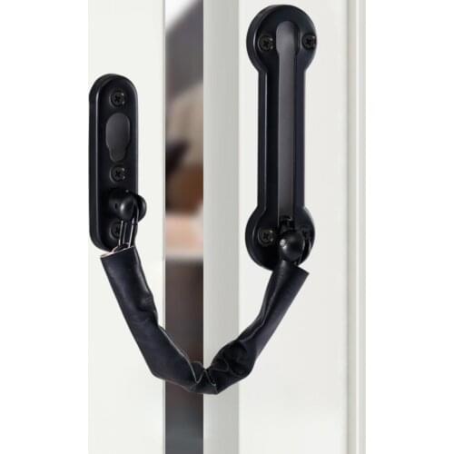 Stainless Steel Door Safety Lock Guard Chain Security Bolt Locks Cabinet Latch DIY Home Hotel Office Security Tools Gold Silver