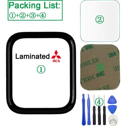 1Pcs Top Quality Front Touch Glass Screen For Apple Watch Series 1 2 3 4 5 SE 6 S1 S2 S3 S4 S5 S6 40mm 44mm 38mm 42mm