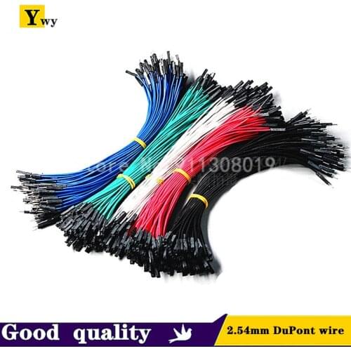 100PCS/LOT 2.54 mm DuPont wire connection wire jumper 1P female to female male to female male to male 10cm 20 30cm Color