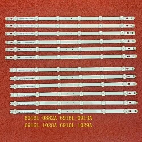 12 PCS/set LED backlight strip for LG 42LM340T 42LM3700 42LS3400 42LM3400 6916L-0913A 0882A 6916L-1028A 1029A LC420DUN SE R2