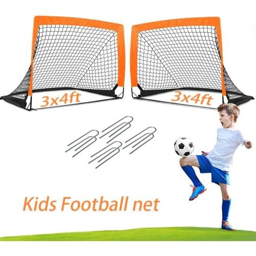 2pcs Portable Childrens Football Training Gate Polyester Material Foldable Indoor and Outdoor Football Training Supplies