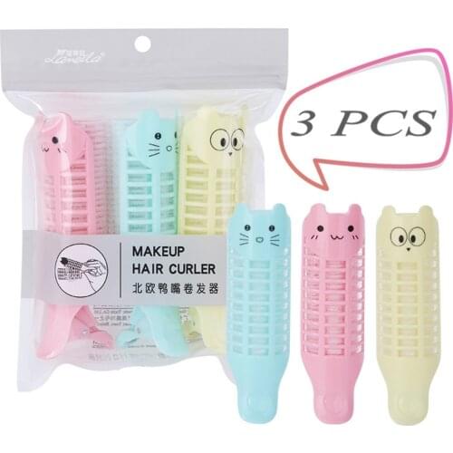 3pcs/lot Makeup Hair Curler Bang Curling Rollers Self-Adhesive Hair Curling Hairdressing Tool DIY Hair Styling Tool