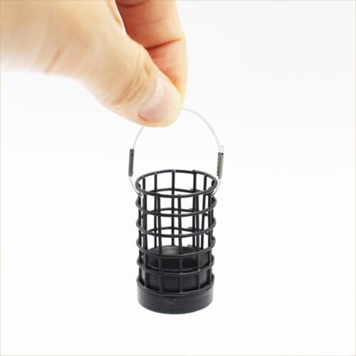 30g 40g Fishing Bait Cage Hollow Stainless Steel Bait Thrower Feeding Lure Trap Feeder Tackle Fishing Tools Accessories