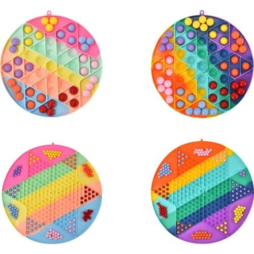 50 Pcs AntiStress Relief Squeeze Toys New Checkers Desktop Educational Toys Large Battle Board Fidget Toys for Children Gifts