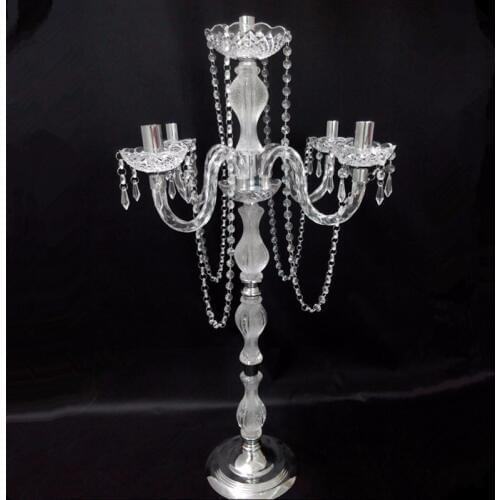 90cm Tall Table Centerpiece Crystal Wedding Candelabras Wedding Props Table Decor