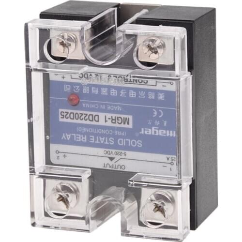 Promotion! DC to DC Single Phase Solid State Relay SSR 25A 3-32V 5-220V w Transparent Cover