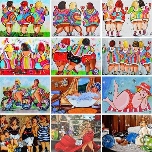 DIY Comics Lady 5D Diamond Painting Full Round/Square Rhinestone Mosaic Romantic Diamante Embroidery Cross Stitch Art Handwork