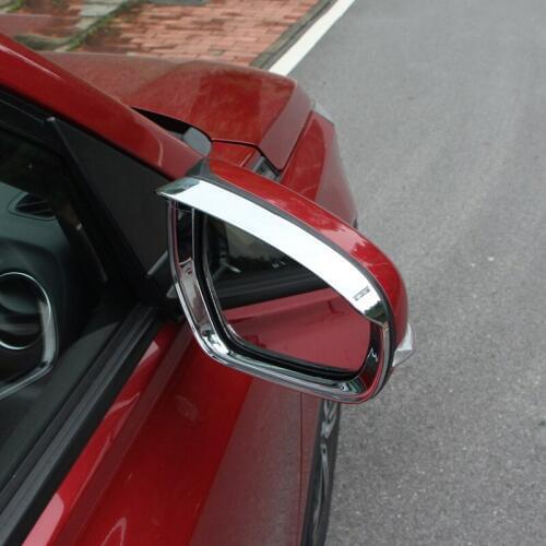 For Suzuki Vitara 2015 2016 2017 2018 ABS Chrome Auto Side Door Rearview Mirror Sun Rain Visor Cover Shiny Decal Frame 2PCS/SET