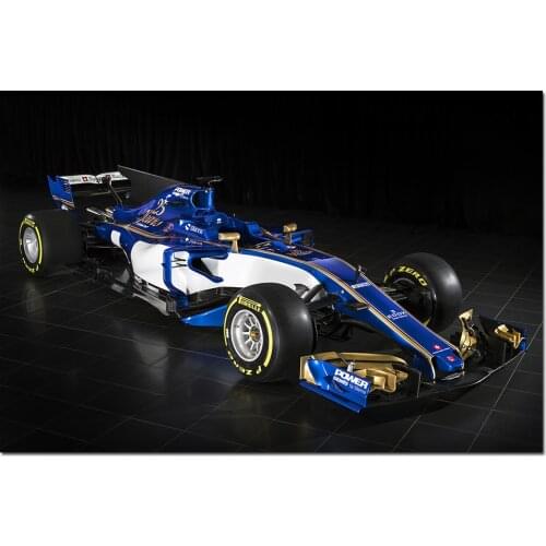 Formula1 Sauber C36 Racing Car Photo Wall Art Poster Canvas Painting Art Print Wall Pictures for Living Room Decor