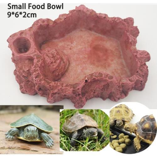 Red Reptile Feeder Crawler Bowl Basin Water Fountain Turtle Tortoise Scorpion Lizards Crabs Aquatic Pet Supplies Nice