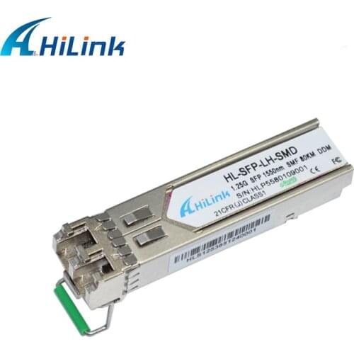 MikroTik/Dell/Datacom compatible 1000base, 1.25G 80KM ,1550nm SMF GE SFP Transceiver , LC , DDM