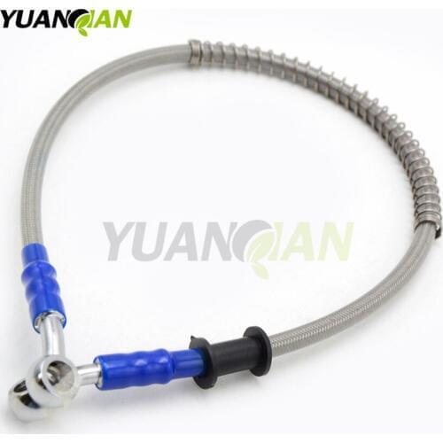 Motorcycle Dirt Bike Braided Steel Hydraulic Reinforce Brake line Clutch Oil Hose Tube 550 To 600mm degree Fit Racing MX
