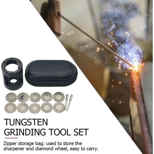 TIG Welding Tools Set Aluminum Tungsten Electrode Rods Sharpener Grinder Head Abrasive Tool Accessories Supplies
