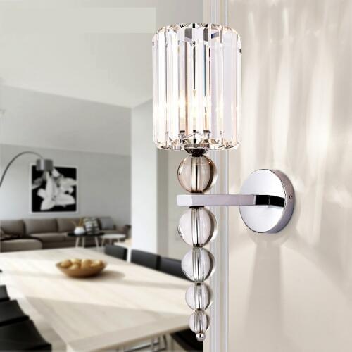 2020 New Wall Lamp Stacked Crystal Ball Chrome Led Wall Sconce Light Home Decoration Indoor Lighting Fixture Industrial Decor
