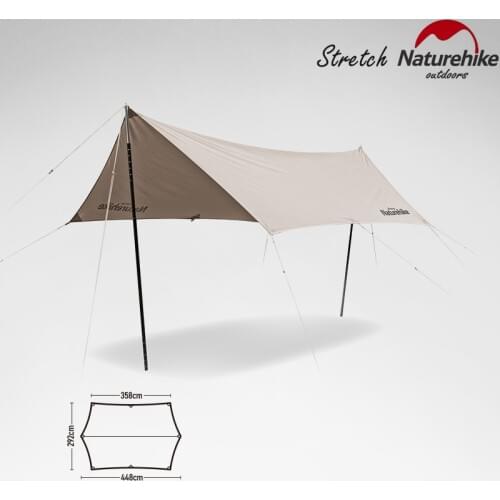 Naturehike Portable Cotton Blending Hexagonal Large Sun Shelter Sun Protection Waterproof Outdoor Camping Picnic Awning