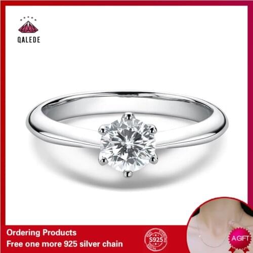 Женские серебряные кольца QALEDE China At AliExpress