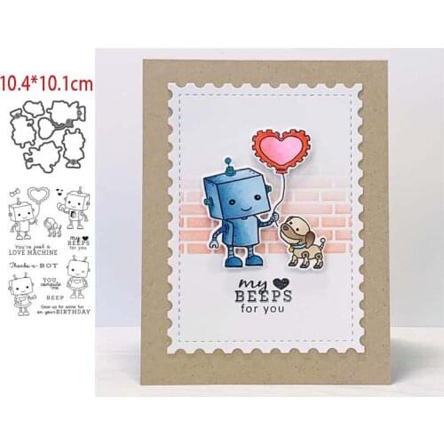 Robot kids Troqueles de corte de metal scrapbooking cutting dies Metal die cutters for scrapbooking Dies scrapbooking new 2021
