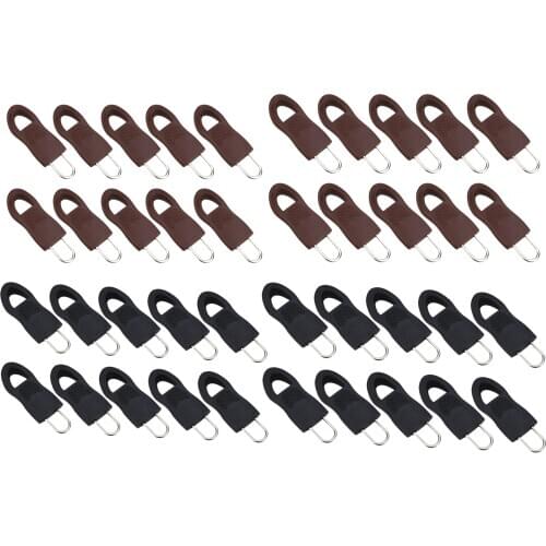 Pack of 10 Detachable Zip Fixer Zipper Tags Repair Pull Tab for Handbags, Luggage, Purses, Jackets
