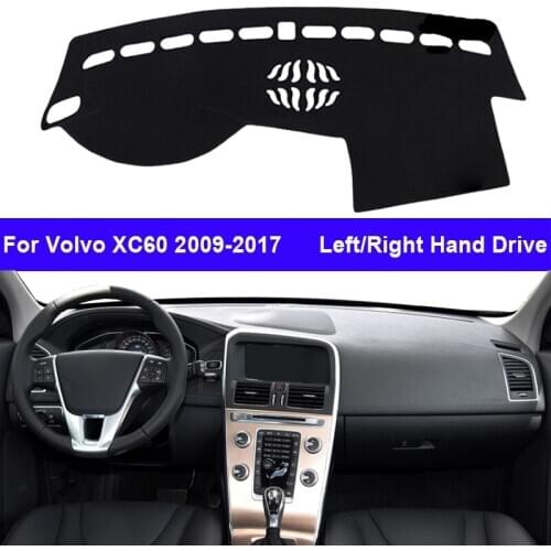 Car Inner Dashboard Cover For Volvo XC60 2009 - 2017 Auto Center Console Protector Dash Mat Carpet Cape Sun shade Pad 2016 2015