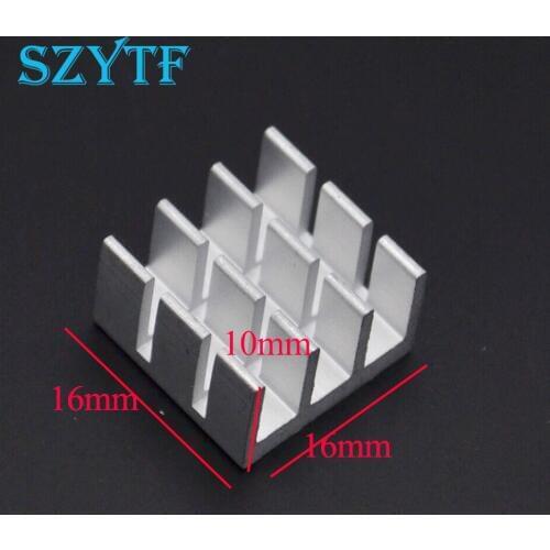 30pcs Heat sink 16*16*10MM (silver slot) high-quality radiator